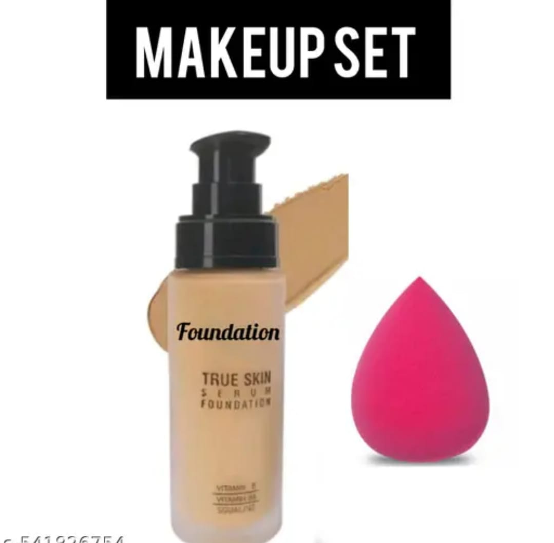 Combo Of Liquid Foundation, Compact & Blender