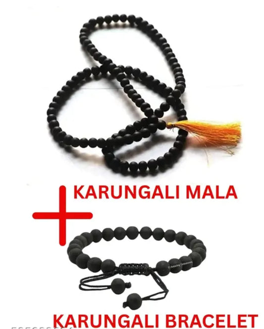 Ebony Wood Karungali Mala