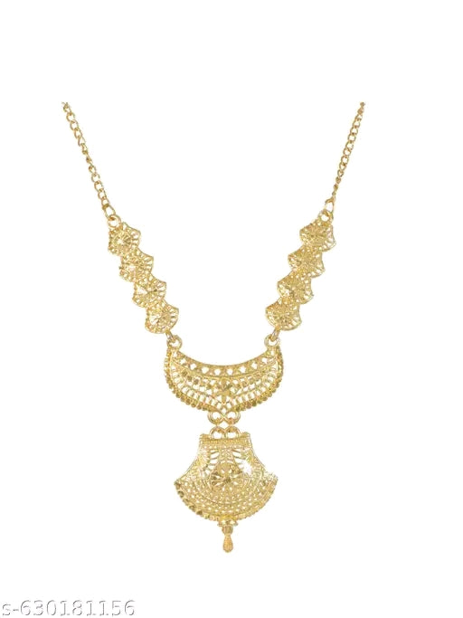 Manikya 24ct Gold Plated 3 Layered Bridal set with matching Earrings.